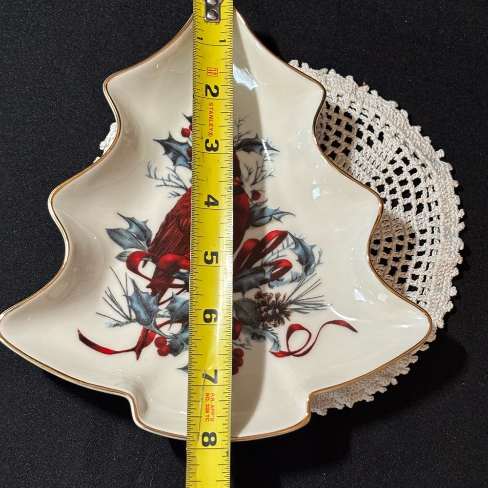 Holiday Cardinal Tree Dish Lenox Porcelain - Picture 3 of 5